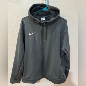 NWT Nike Women’s Training Therma-Fit Gray Hooded Zip Up Jacket, Sz Medium